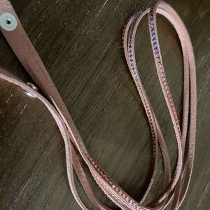 Pink Rhinestone Embellished Belt